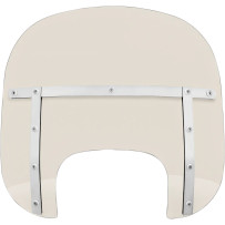 Memphis Fats Windshield — 13" (33 cm), fits '18-'19 Fat Boy headlight opening, Gray