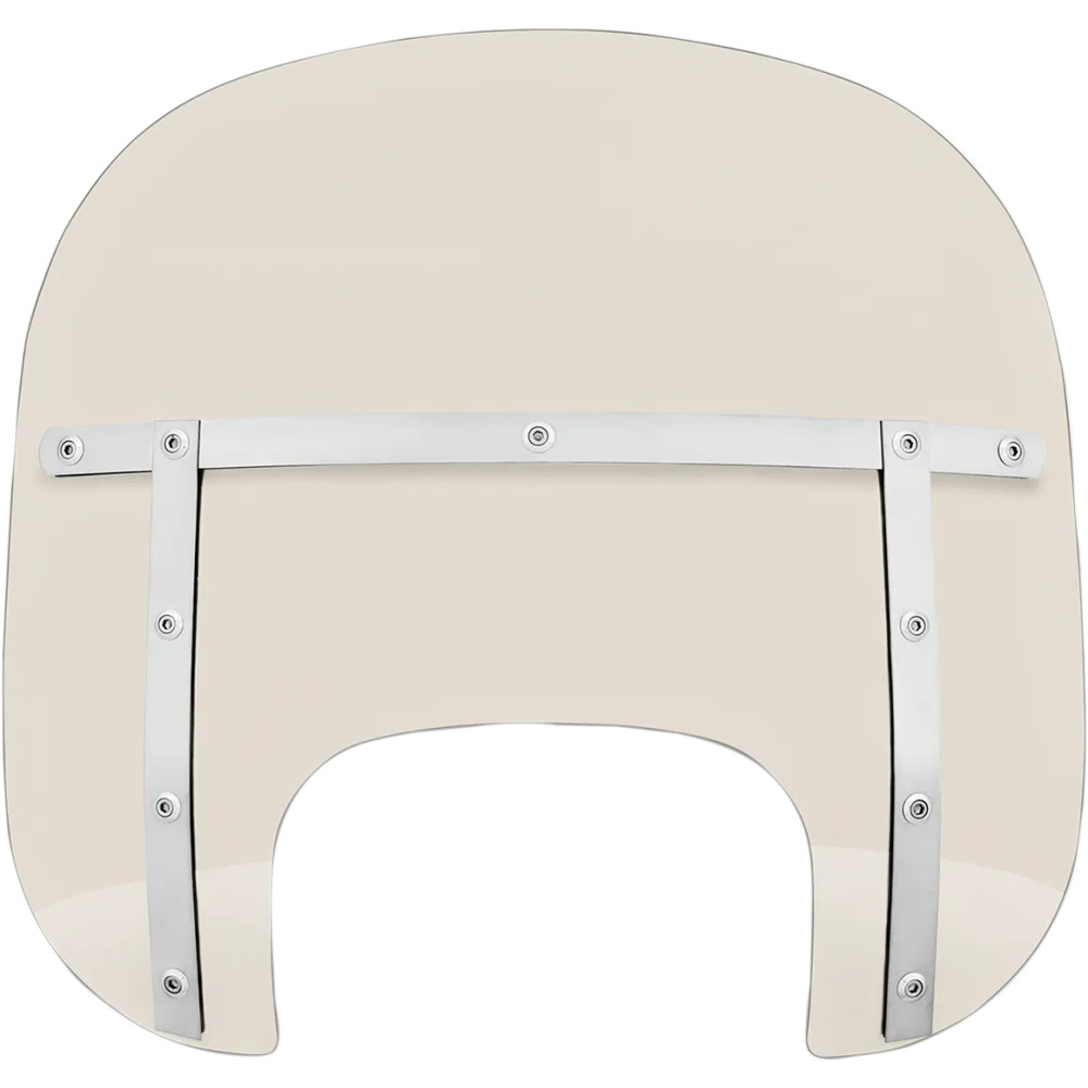 Memphis Fats Windshield — 13" (33 cm), fits '18-'19 Fat Boy headlight opening, Gray