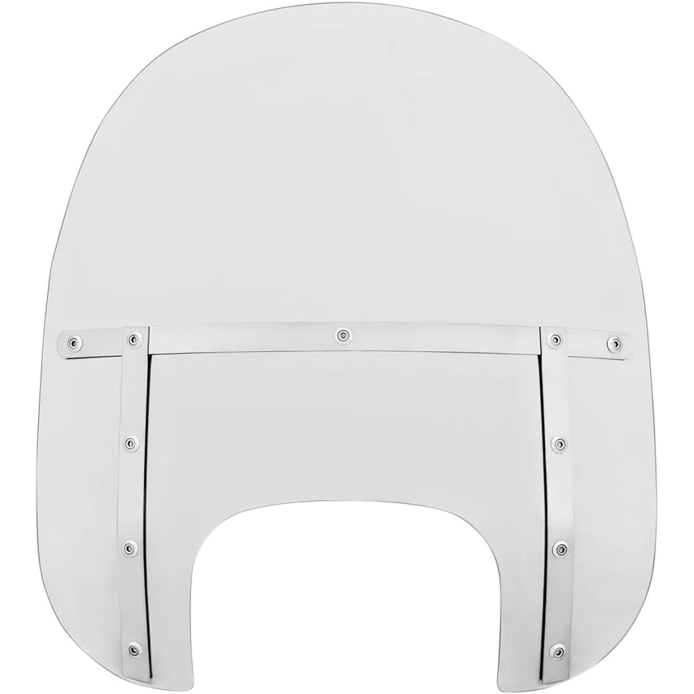 Memphis Fats Windshield — 17 in (43 cm), Clear