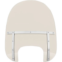 Memphis Fats Windshield — 19" height, Gray, fits '18–'19 Fat Boy