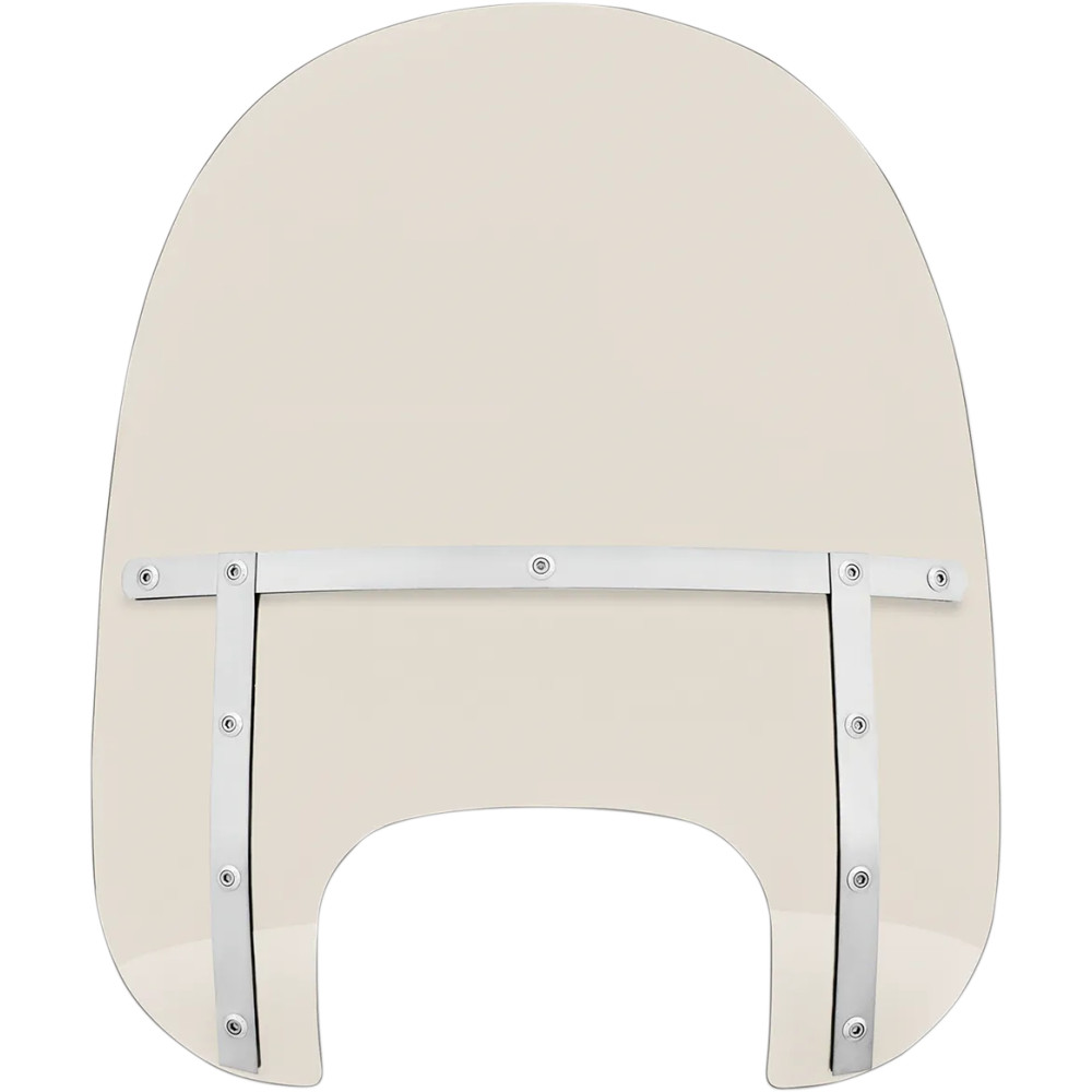 Memphis Fats Windshield — 19" height, Gray, fits '18–'19 Fat Boy