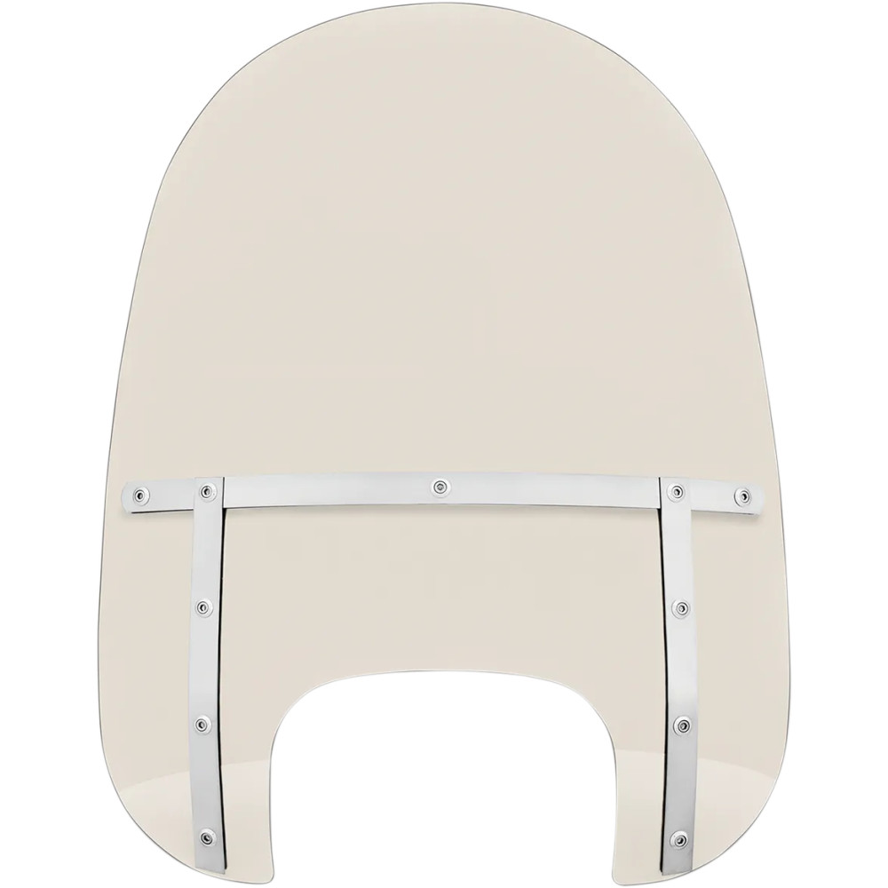 Memphis Fats Windshield — 21" height, Gray, fits '18-'19 Fat Boy headlight opening