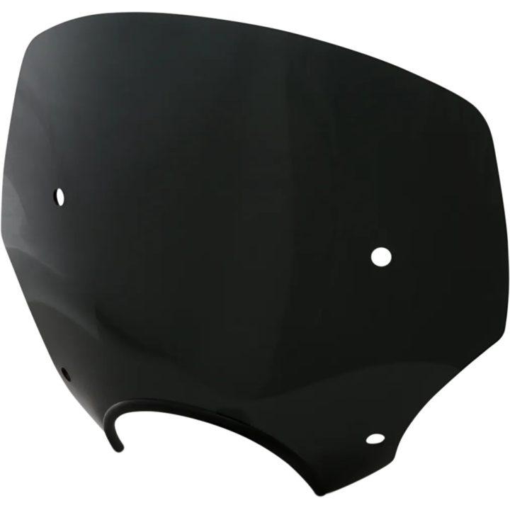 El Paso Sportshield — 33 cm (13") height, 51 cm (20") width, 18 cm (7") headlight cutout, Black, Dark Smoke