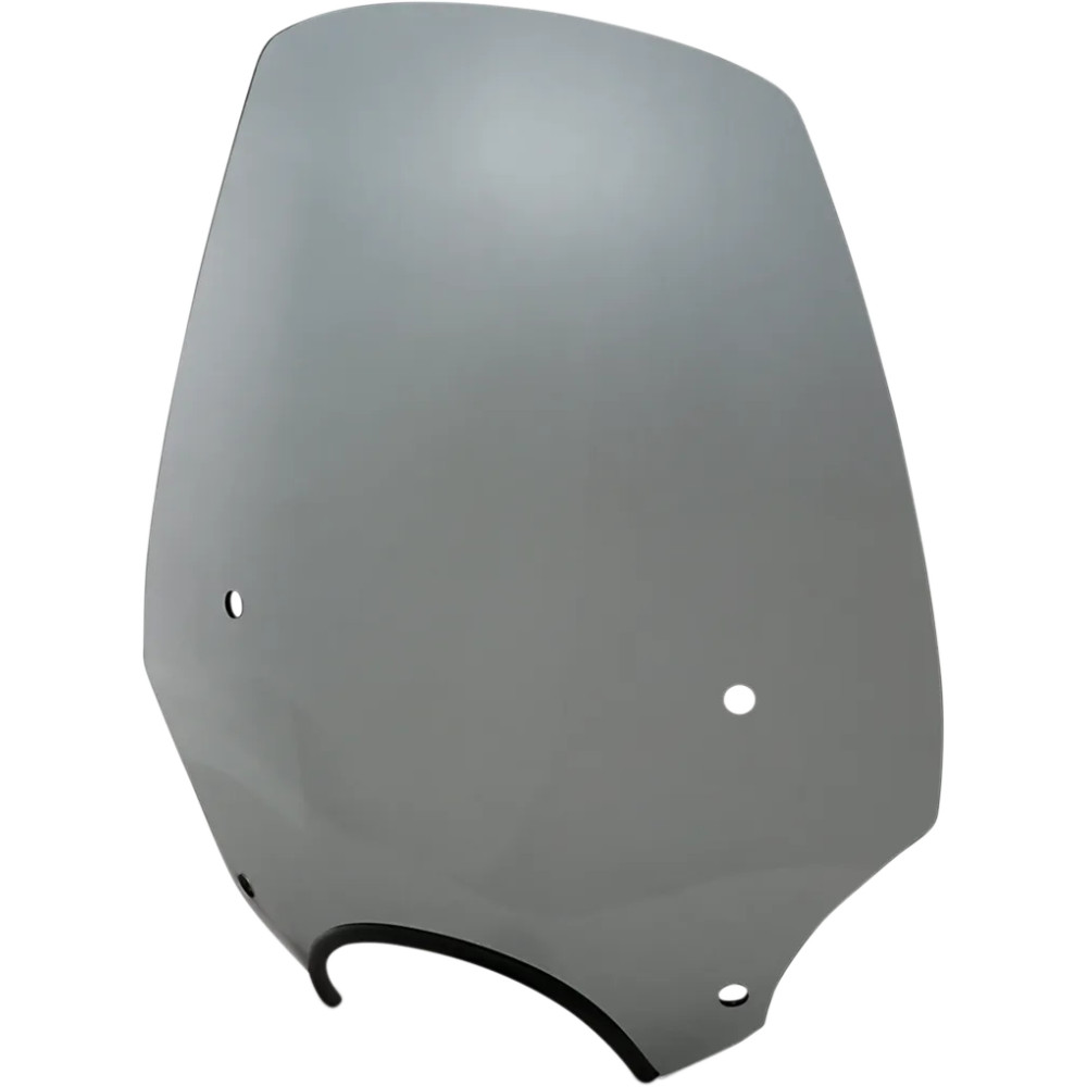 El Paso Sportshield Windshield — 19" height, 20" width, 7" headlight cutout, Black Smoke