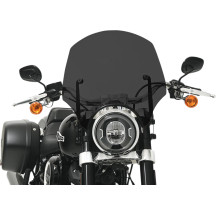 El Paso Sportshield — 38 cm (15") height, 51 cm (20") width, 23 cm (9") headlight cutout, Dark Smoke