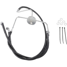 Extended Length Black Vinyl Brake Line Kit — Oversize 2 in, 16 in, 27-1/2 in