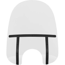 Memphis Fats Windshield — Height 21", Headlight cutout 7", Clear