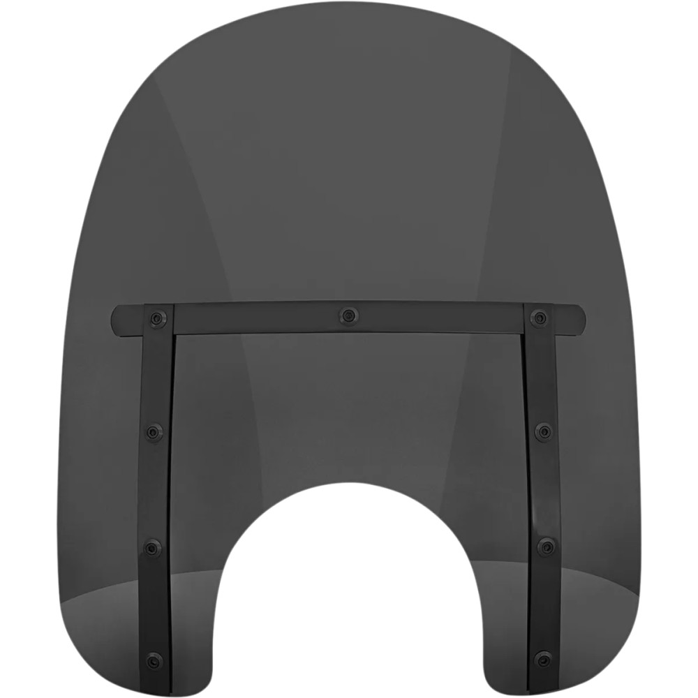 Memphis Slim Windshield — 15" (38 cm), Black, Smoke