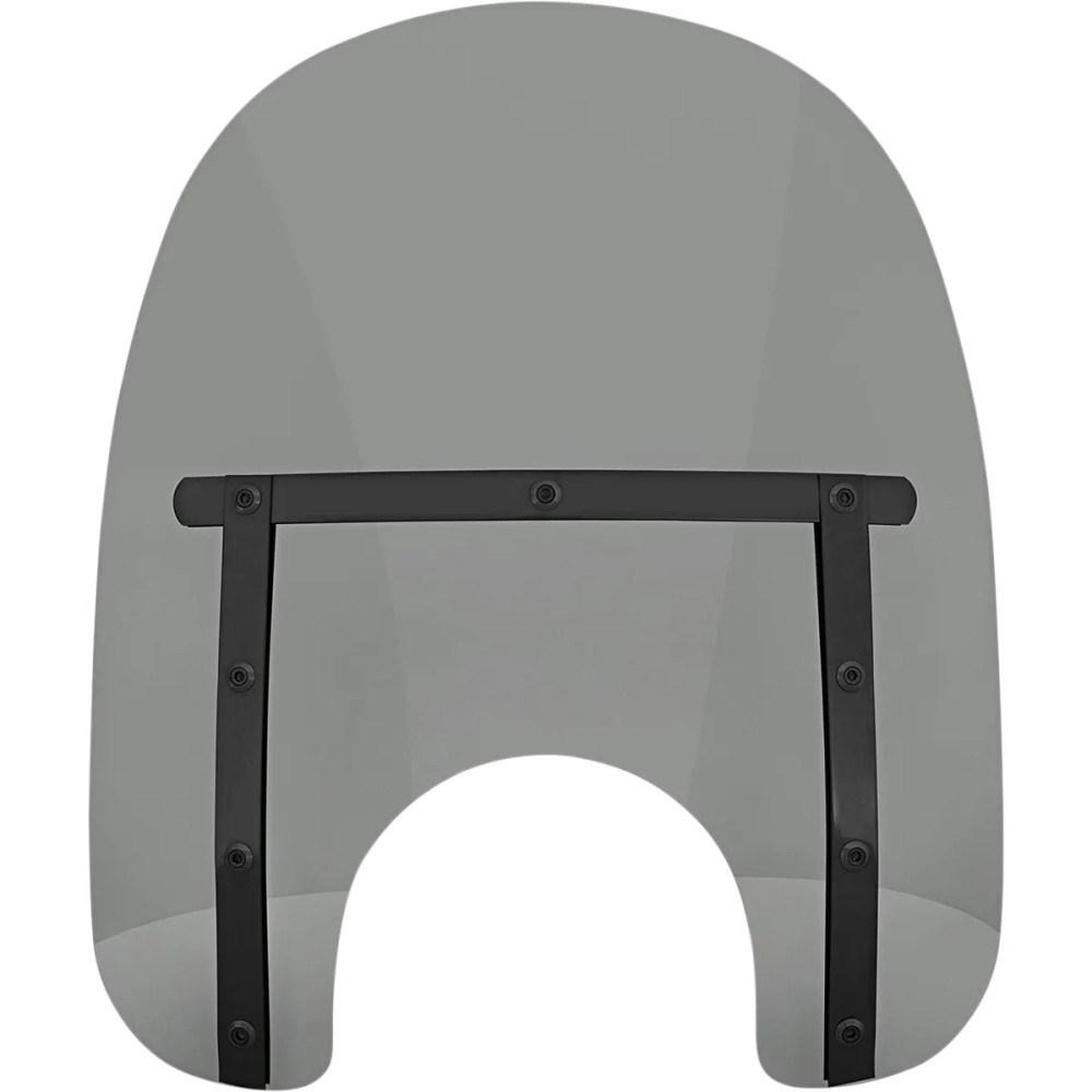 Memphis Slim Windshield — 15" height, Black, Smoke