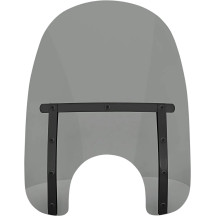 Memphis Slim Windshield — 17 in, Black/Smoke