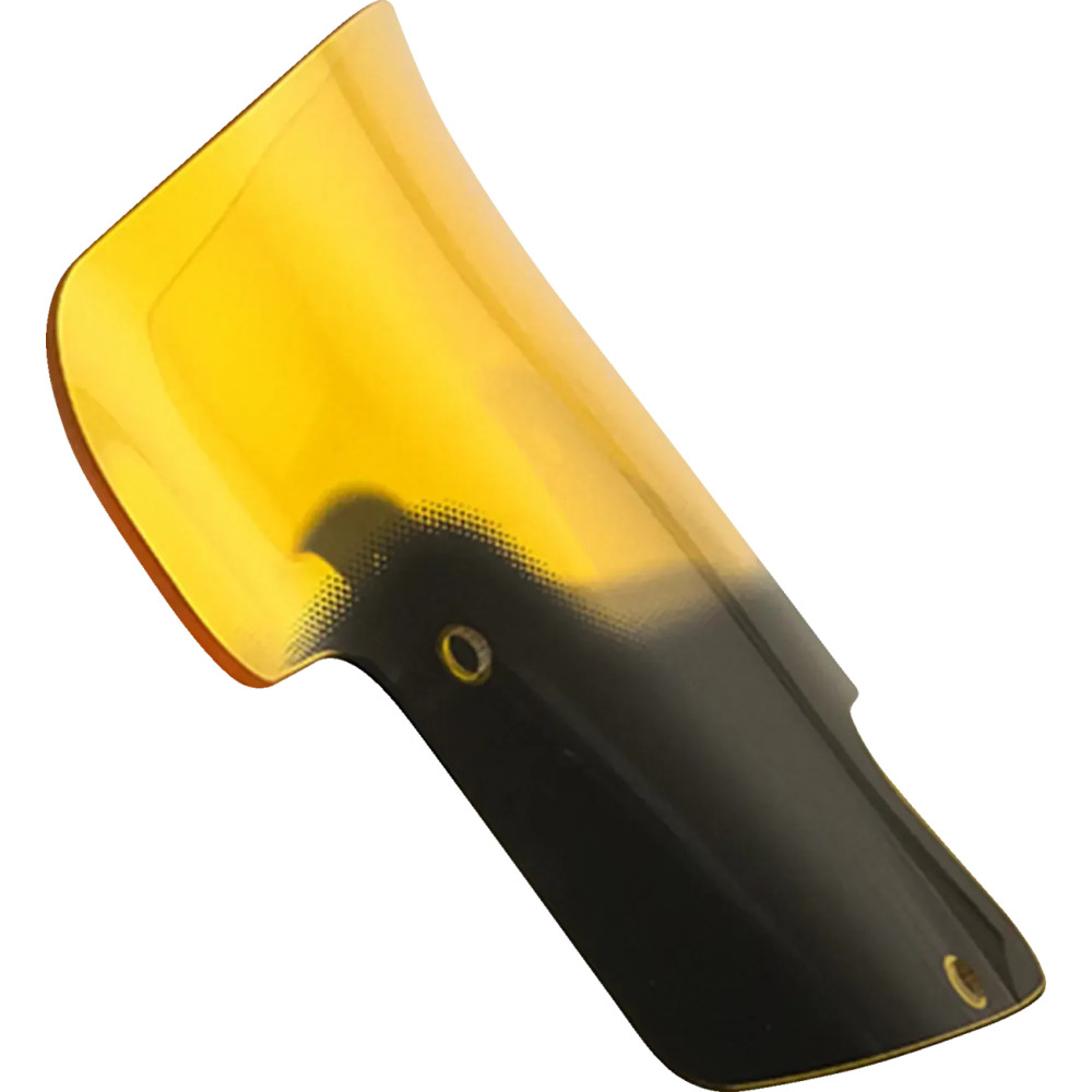 Kolor Flare™ Windshield — 8 in (20.5 cm), Yellow, Detachable mount