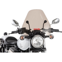 S-06 Spitfire Sport Shield — 15" height, 17-1/2" width, 1"/7/8" handlebars, Smoke