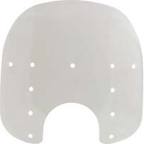 Replacement Fats Windshield Plastic — Memphis Fats, 18 cm (7") headlight cutout, 56 cm (22") width