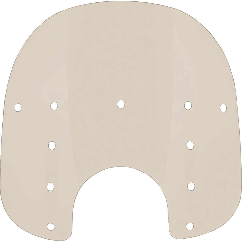 Replacement Fats Windshield Plastic — 38 cm (15") height, 56 cm (22") width, 18 cm (7") headlight cutout, Gray