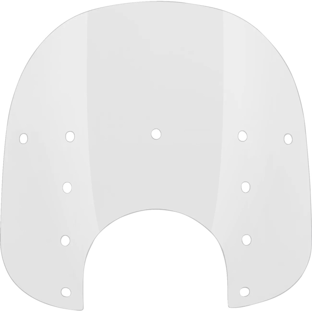 Replacement Fats Windshield Plastic — Height 38 cm (15"), Width 56 cm (22"), Headlight cutout 23 cm (9"), Clear