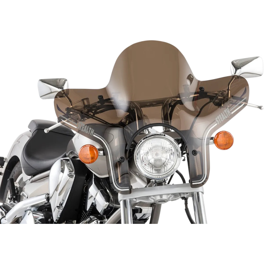 SS-20 Stealth Windshield — 25.4 mm (1") handlebar, 35.5 cm (14"), Dark Smoke