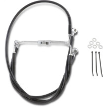 Extended Length Black Vinyl Brake Line Kit — 16", 35-1/2", Oversize +10"