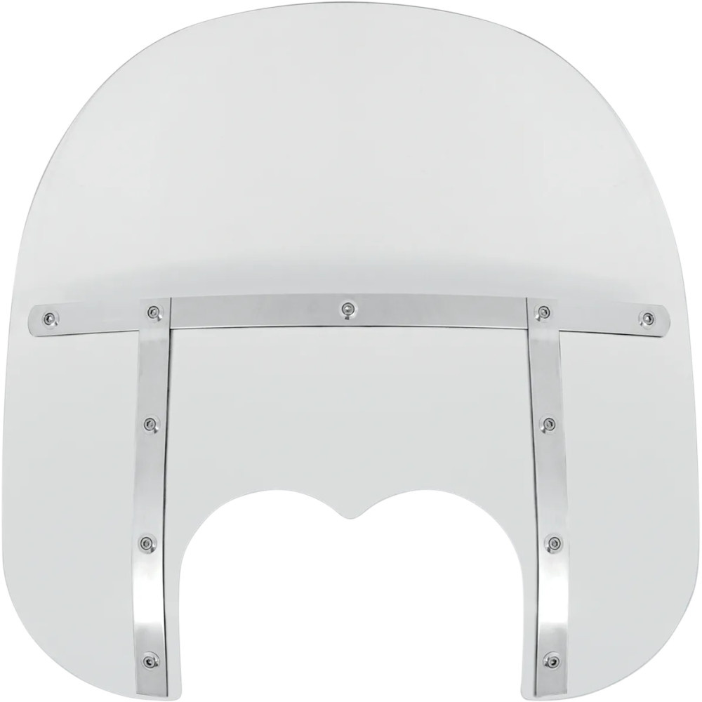 Memphis Fats Windshield — Height 15" , dual headlight cutout, Clear