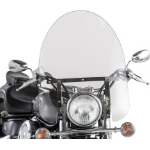 SS-30 Classic Windshield — 22 in, 23 in, 3/16 in, Clear