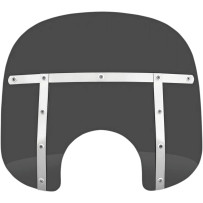 Memphis Fats Windshield — Height 33 cm (13"), Width 56 cm (22"), Headlight cutout 18 cm (7")