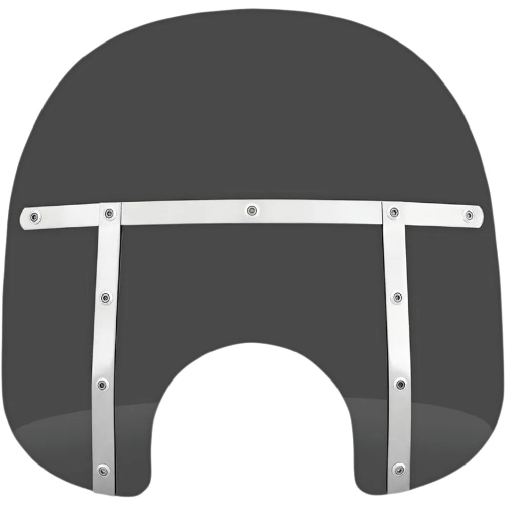 Memphis Fats Windshield — 38 cm (15") high, 56 cm (22") wide, Dark Black Smoke