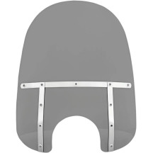 Memphis Fats Windshield — 21 in height, 22 in width, Black Smoke