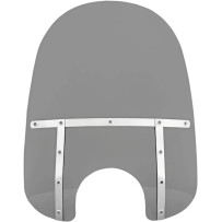 Memphis Fats Windshield — 21 in height, 22 in width, Black Smoke