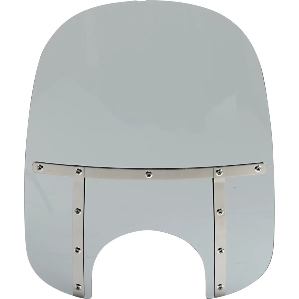 Memphis Fats Windshield — Height 53.5 cm (21"), headlight cutout 23 cm (9")