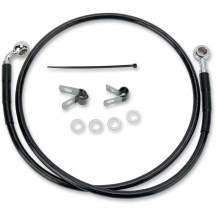 Stainless Steel Brake Line Kit — 97.5 cm, front upper, black