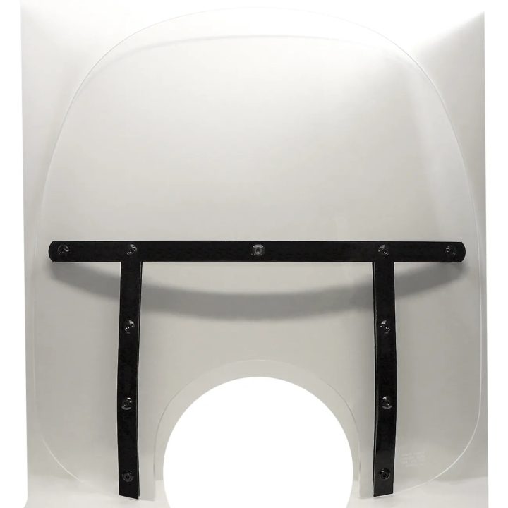 Memphis Fats Windshield — Height 17", Width 22", Headlight cutout 9"