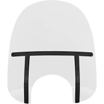 Memphis Fats Windshield — 48.5 cm (19") height, 56 cm (22") width, 23 cm (9") headlight cutout, Clear