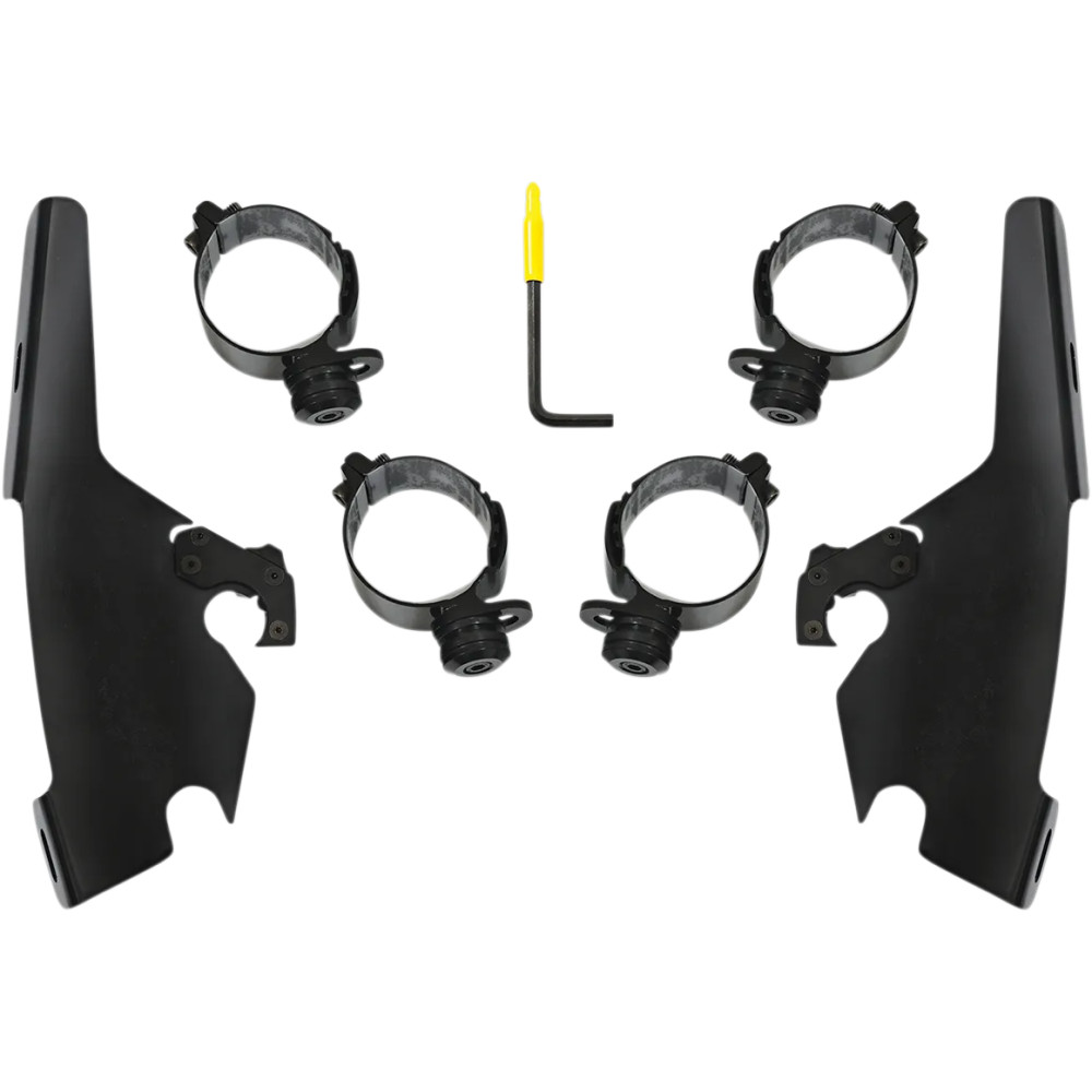 Batwing Fairing Trigger-Lock Mounting Kit — Black, Batwing Fairing