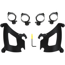 Kit de herrajes Bullet Fairing Trigger-Lock — Negro, Bullet Fairing