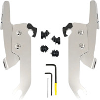 Kit completo de montaje para parabrisas Fats/Slim Trigger-Lock — Compatible con Memphis Fats, Memphis Slim, pulido