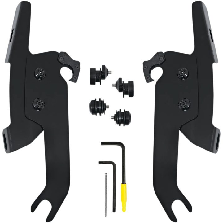 Fats/Slim Windshield Trigger-Lock Complete Mount Kit — Memphis Fats, Memphis Slim, Black