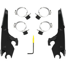 Batwing Fairing Trigger-Lock Mounting Kit — Batwing Fairing, Black