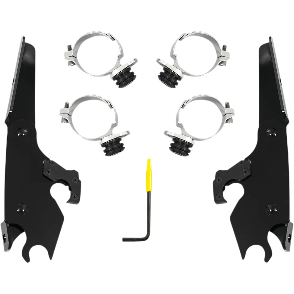 Batwing Fairing Trigger-Lock Mounting Kit — Batwing Fairing, Black