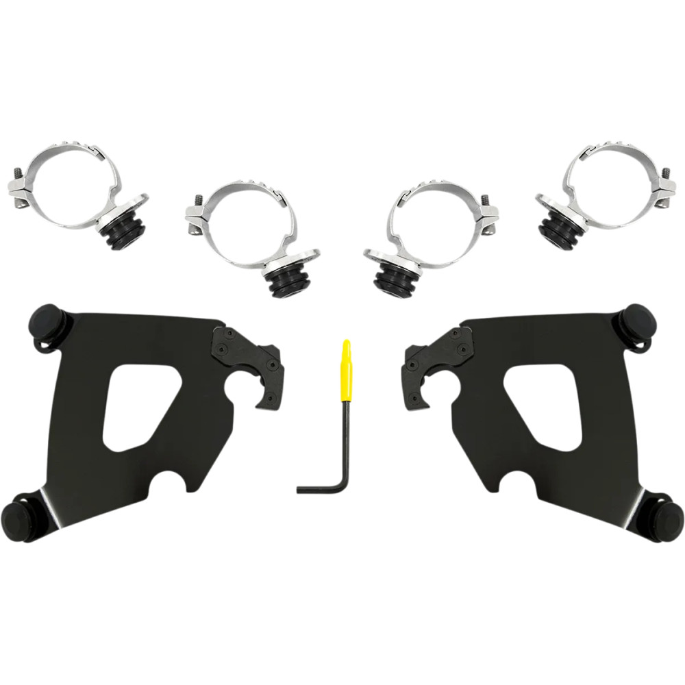 Cafe Fairing Trigger-Lock Hardware Kit — Black