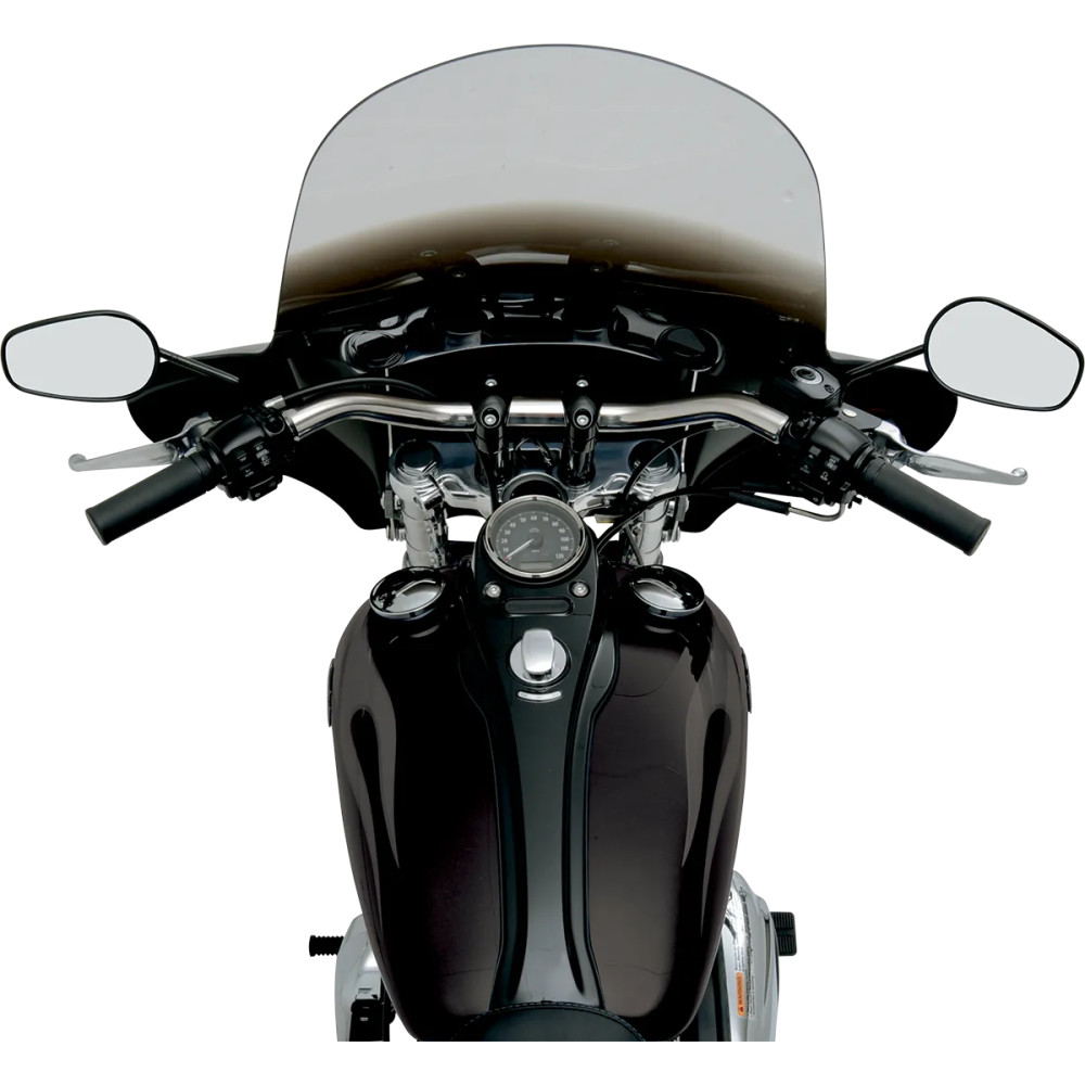 Batwing Fairing — 43 cm (17") height, 85 cm (33-1/2") width, Black gloss