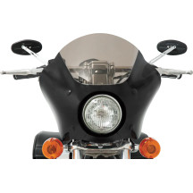 Gauntlet Fairing — Gloss black exterior, matte black interior, smoked windscreen, model-specific mount