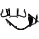 Hidden Inner Fairing Brace — Black powder-coated steel