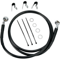 Extended Length Black Vinyl Brake Line Kit — 127.5 cm (50-1/4"), Oversize +15.2 cm