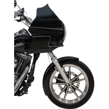 FXRP-Style Fairing Kit — 7" headlight mount, 9" Flare windshield, Black