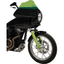 FXRP-Style Fairing Kit — 7" headlight mount, 9" Flare windshield, Black