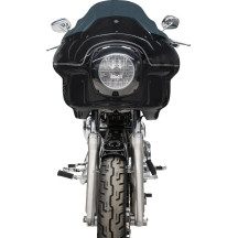 FXRP-Style Fairing Kit — 7" headlight mount, 9" Flare windshield, Black