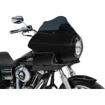 FXRP-Style Fairing Kit — 7" headlight mount, 9" Flare windshield, Black