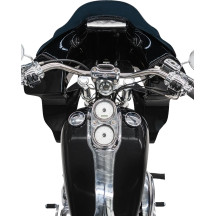 FXRP-Style Fairing Kit — 7" headlight mount, 9" Flare windshield, Black