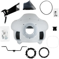 FXRP-Style Fairing Kit — Powder-coated black, primed fiberglass