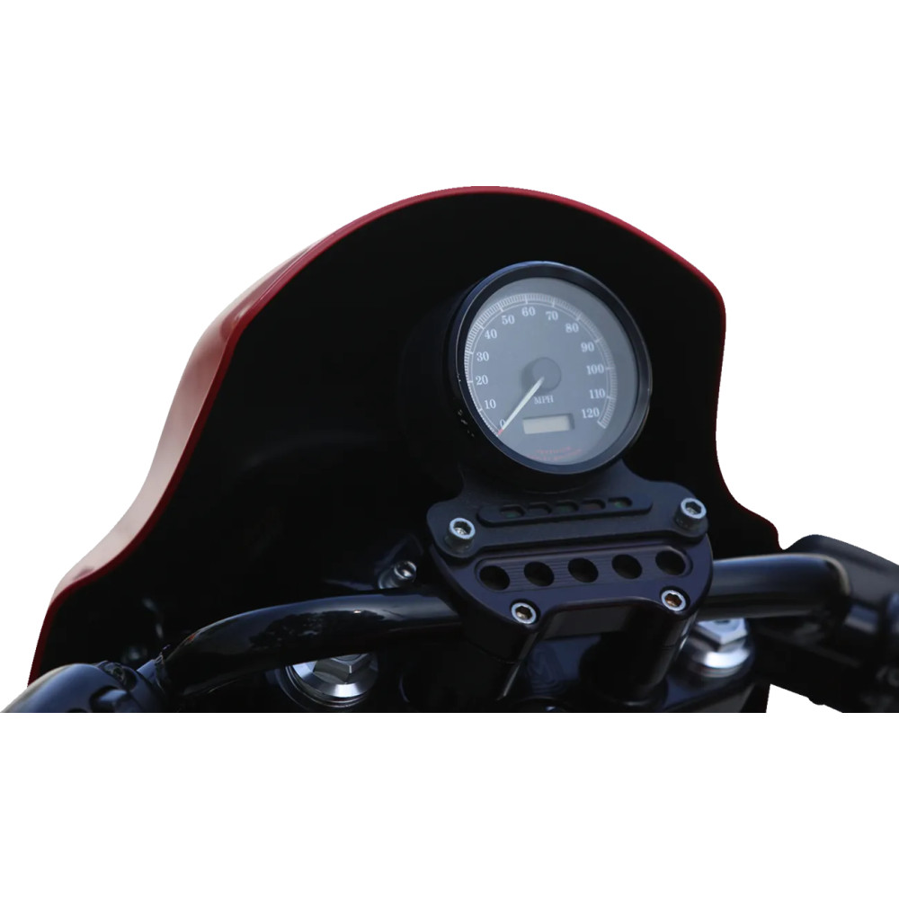 Touring Sport Fairing — 17" height, 35–49 mm forks, 5-3/4" headlight, Black