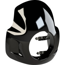 Touring Sport Fairing — 17" height, 35–49 mm forks, 5-3/4" headlight, Black